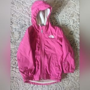 Toddler girls North Face dryvent warm rain jacket